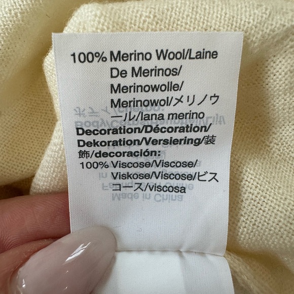 J. Crew Fine Gage Merino Wool Ruffle Cardigan Sweater - Picture 8 of 8